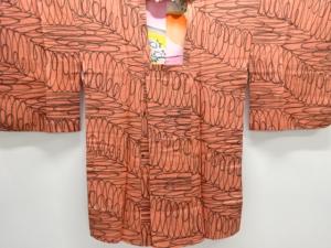 大正ロマン　線描き模様道行コート